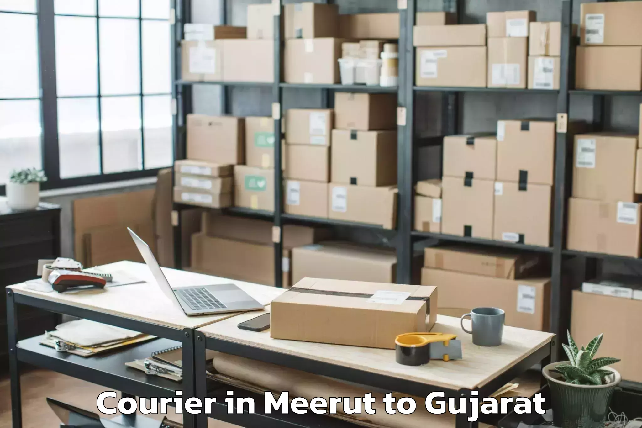 Book Your Meerut to Santalpur Courier Today